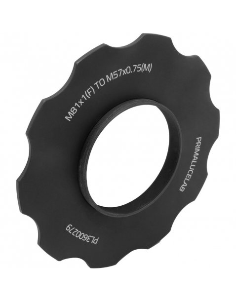 Adapter from M81 to M57 with stop ring for ESATTO 3" and ARCO 3"|ESATTO 3”|Primalucelab en